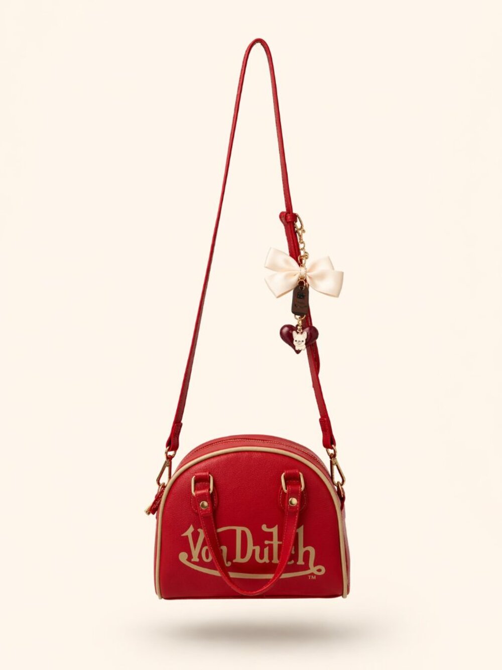 Von Dutch Bowling‑Style Handbag + Pepa by Murr Bag Charm/ MSRP $149 - Picture 2 of 7